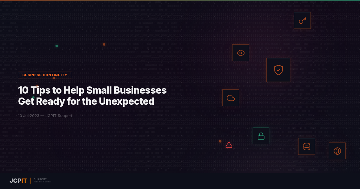 10 Tips to Help Small Businesses Get Ready for the Unexpected