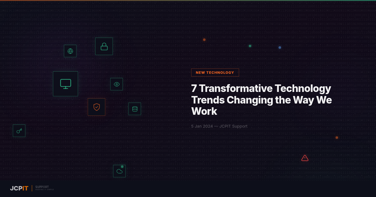 7 Transformative Technology Trends Changing the Way We Work