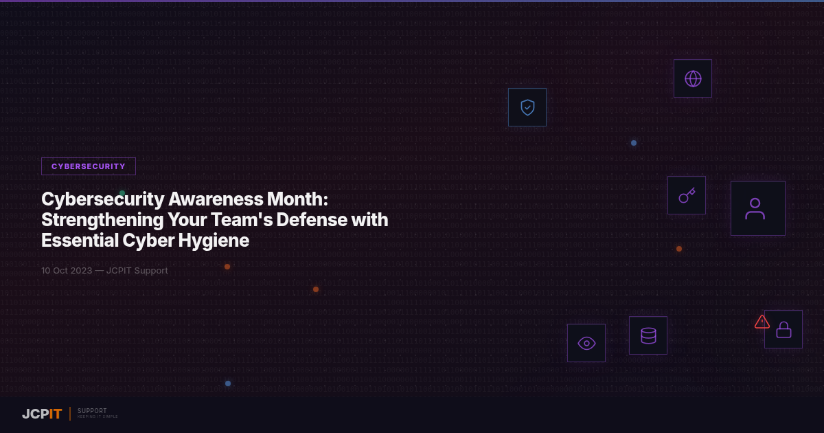 Cybersecurity Awareness Month: Strengthening Your Team's Defense with Essential Cyber Hygiene